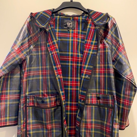 Zara Tartan Rain Coat size S - Picture 2 of 5